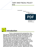 Monetary Policy 2011-2012