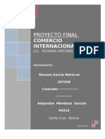 Proyecto Final - Comercio Internacional I