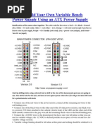 How To Build Your Own Variable Bench Power Supply Using An ATX Power Supply