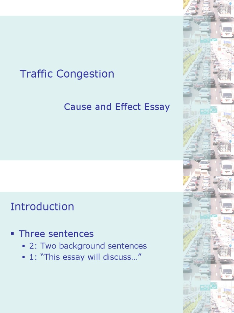 descriptive essay on traffic jam
