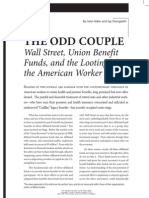 The Odd Couple: Wall Street, Union Benefit Funds, and The Looting of The American Worker