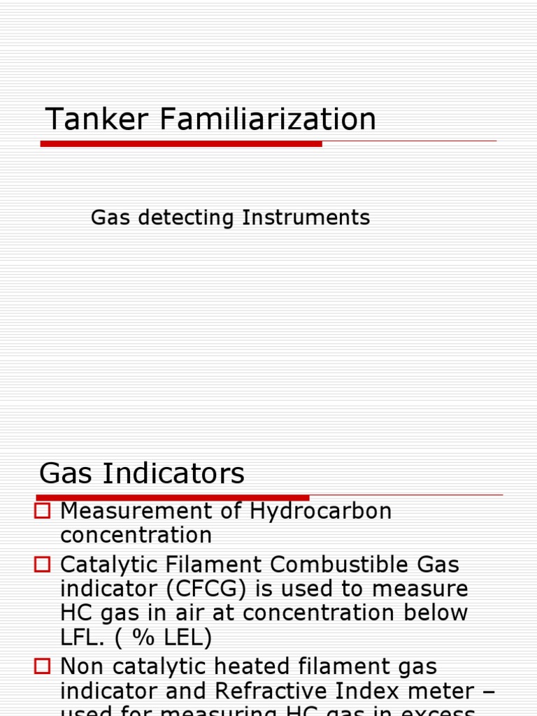 Gas Detection for Tanker Safety | PDF | Gases | Oxygen
