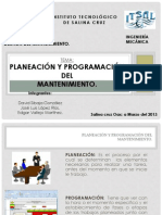 Planeacion y Programacion Del Mantenimiento