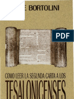 Bortolini, Jose - Como Leer La Carta 2 A Los Tesalonicenses PDF