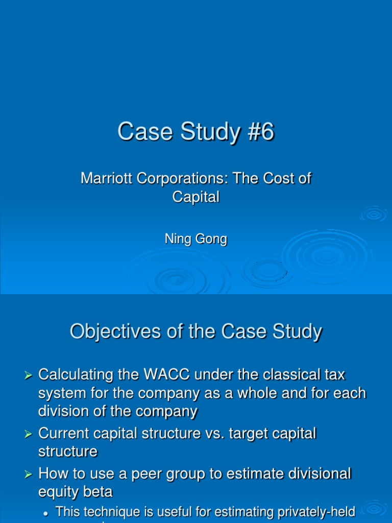 Case Study Marriott 2006 | PDF