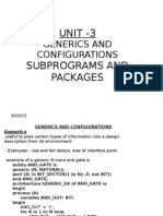 Generics and Configurations in VHDL