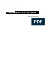 Proiektu Bat Idazteko Gida