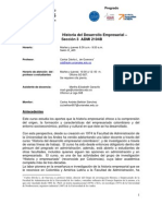 Historia Del Desarrollo Empresarial Sección 3 - Carlos Dávila - 201210