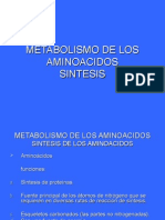 Metabolismo de Los Aminoacidos