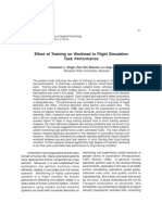 Efects of Training on Flight Simulator