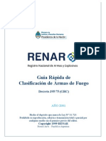 Guía Rápida de Clasificación de Armas de Fuego