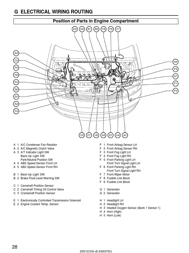 Scion xB 2005 Wiring Parts | Anti Lock Braking System
