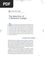 The Selection of Research Design