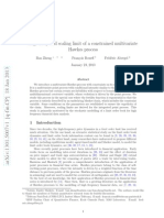 Ergodicity and Scaling Limit of A Constrained Multivariate Hawkes Process