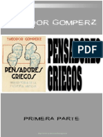 Gomperz Pensadores Griegos Tomo 1