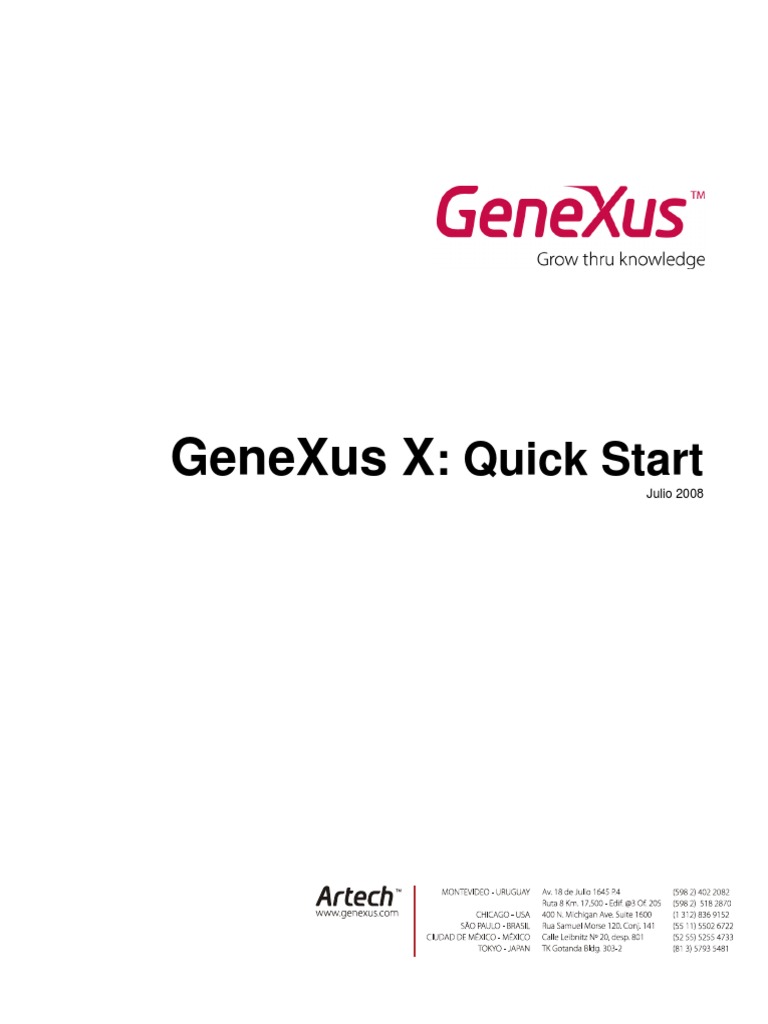 Tutorial Genexus X PDF | PDF | Objeto (informática) | Software