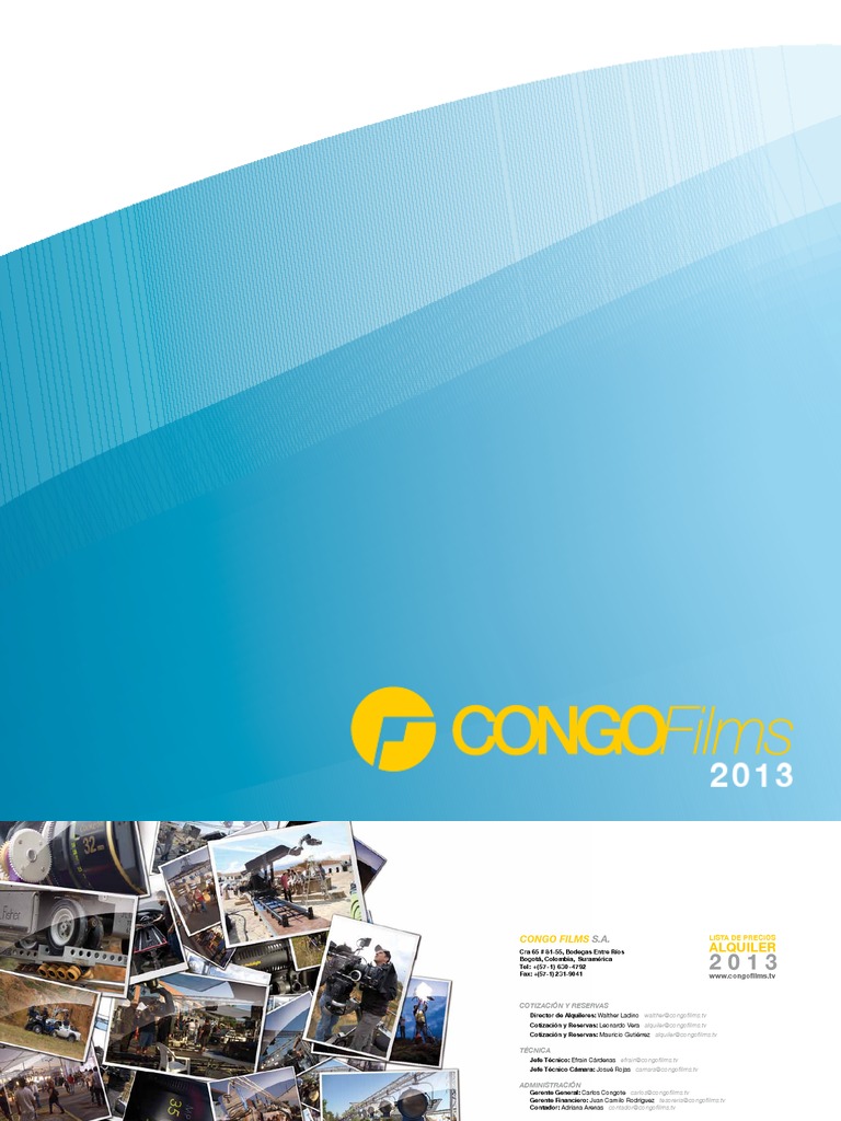 Catalogo Equipos De Cine Congo Films Hdmi Camara Digital