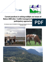 Current Practices in Solving Multiple Use Issues of Natura 2000 Sites Conflict Management Strategies and Participatory Approaches
