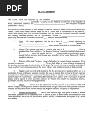Lease Agreement