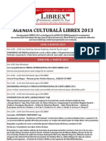 Agenda Culturala LIBREX 2013 in Constructie Noul Design