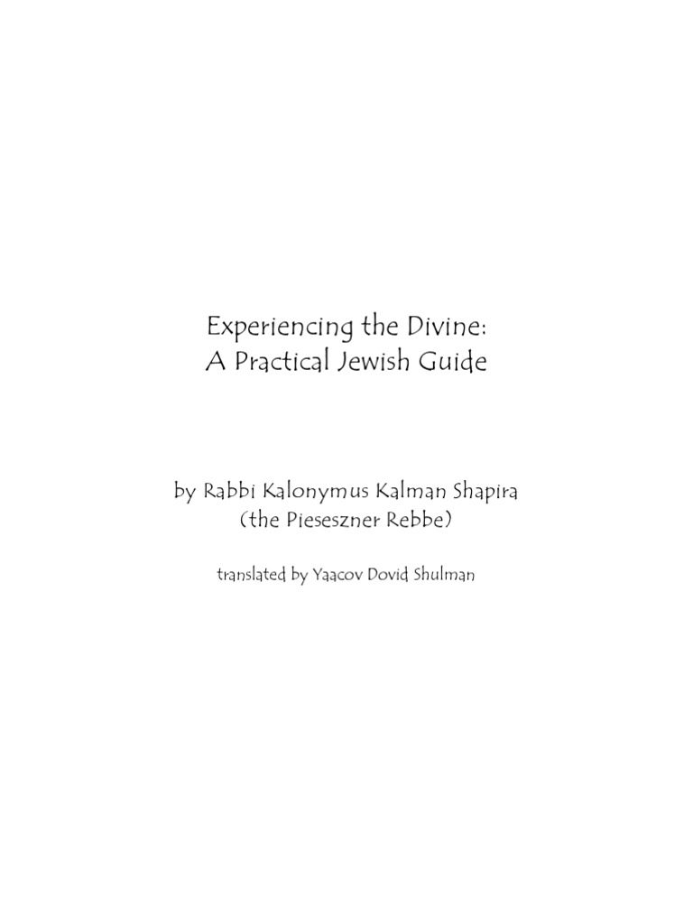 Practical Guide to Experiencing the Divine | PDF | Prayer | Mind