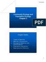 Env200 Chap 2 Community Ecology and Population Ecology