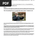 The Fascinating Process of Self Liberation Under Common Law