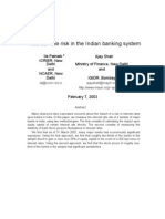 Interest-Rate Risk in The Indian Banking System