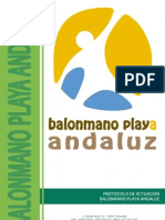 Protocolo de Actuacion Balonmano Playa 2013