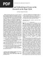 Clinical and Methodological Issues in the
Research on the Rape Myth