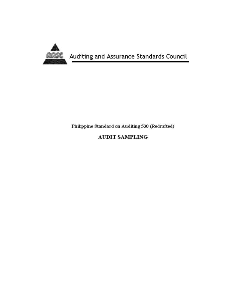 Psa 530 audit sampling download free pdf audit sample size