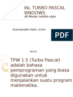 Manual Turbo Pascal For Windows