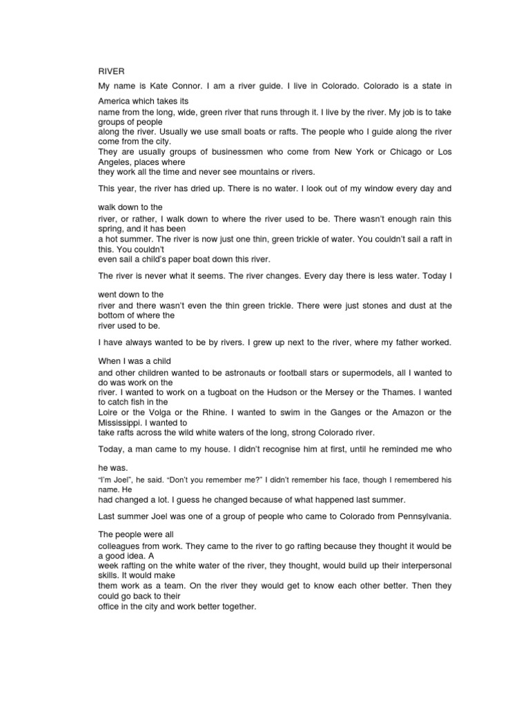 Script River Full | PDF | Leisure
