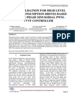 Fpga Utilisation For High Level Power Consumption Drives Based Onthree Phase Sinusoidal PWM - VVVF Controller