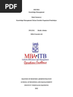 Download Book Summary of Knowledge Management by Fezi Afesina Haidir SN129717882 doc pdf