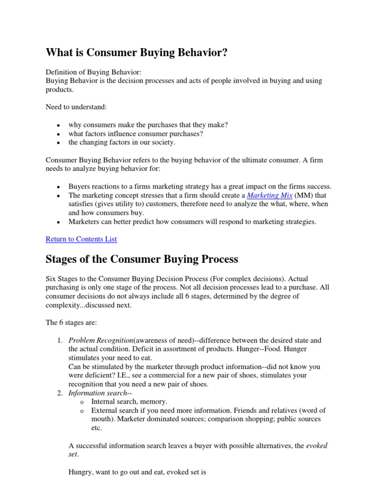 Understanding Consumer Buying Behavior | PDF | Detergent | Business
