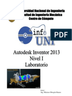 Manual Inventor 2013 - Nivel 1 - Laboratorio PDF