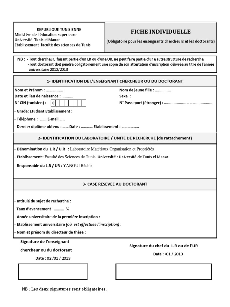 fiche chercheur pdf