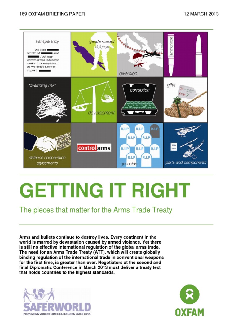 Getting It Right: The Pieces That Matter For The Arms Trade Treaty ...