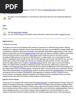 German Pdf German Language English Language