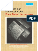 Membuat Dan Mencetak Coba Plate Relief Letterpress