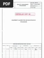 QAP-09 Equipment Calibration