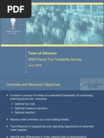2009 Town of Atherton Parcel Tax Survey - 6-23 Presentation