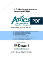 KEI APICS CPIM Information Booklet 2011.03