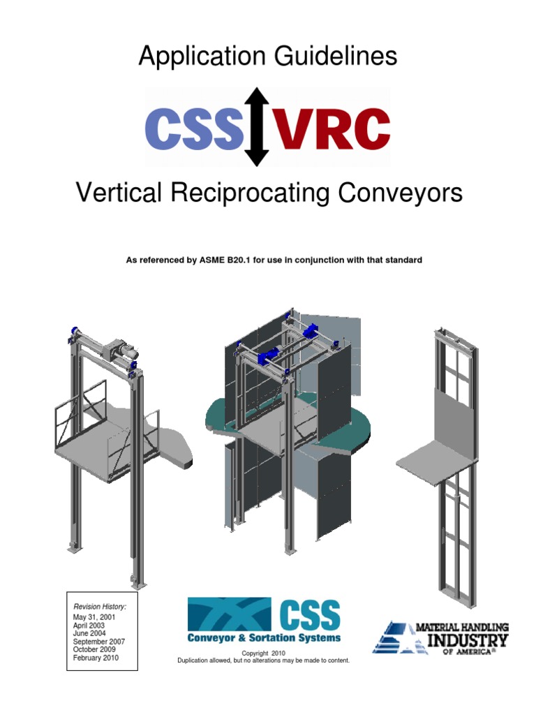 VRC Application Guidelines | PDF | Elevator | Transmission (Mechanics)