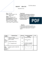 Proiect Didactic Cl. A Va