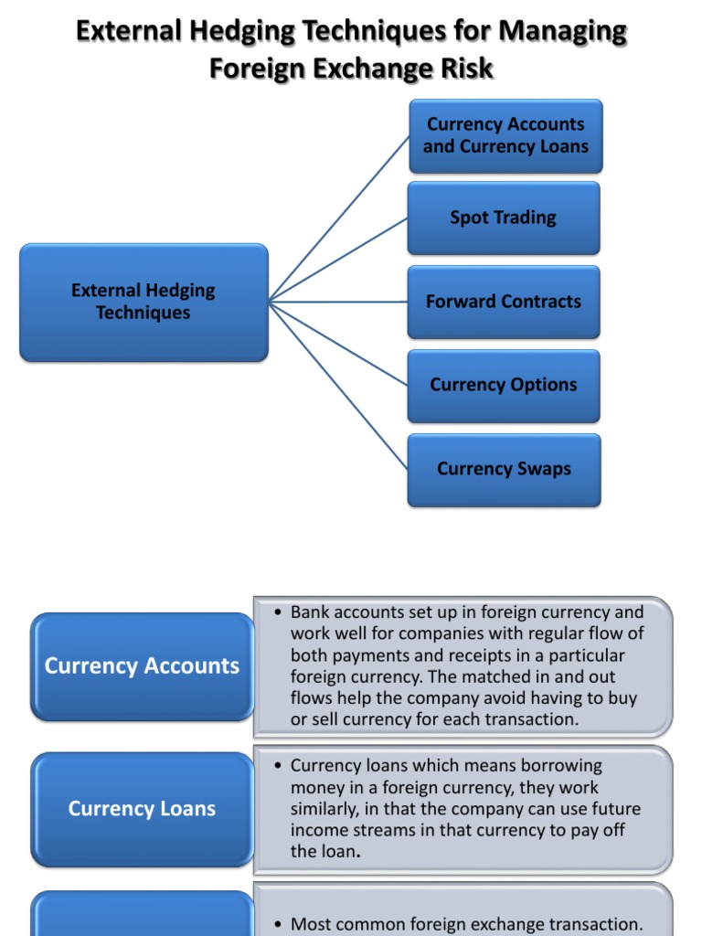 External Hedging Techniques For Managing Foreign Exchange Risk - 