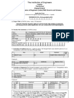 Technical Department: The Institution of Engineers (India) R&D Grant-In-Aid Scheme