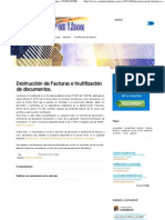 Destrucción de Facturas e Inutilización de Documentos. - CONTADORENLINEA - Com.ve