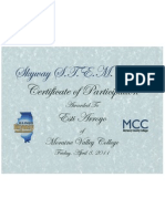 Certificate of Participation